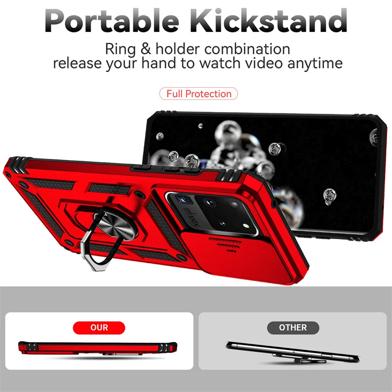 Противоударный защитный чехол для Samsung Galaxy S20 Ultra Slide Camera Protection телефона + Plus S 20 FE