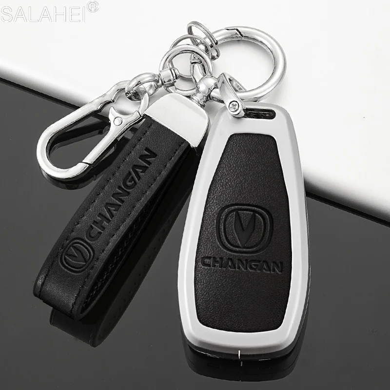 

Car Key Case Cover Key Bag Shell Holder Full Protector For Changan CS35Plus CS55Plus CS75Plus 2019 2020 Auto Styling Accessories