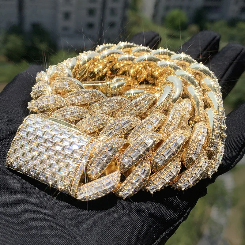 Хип-хоп 5A + CZ камень украшенный сверкающими 20 мм большие тяжелые круглые