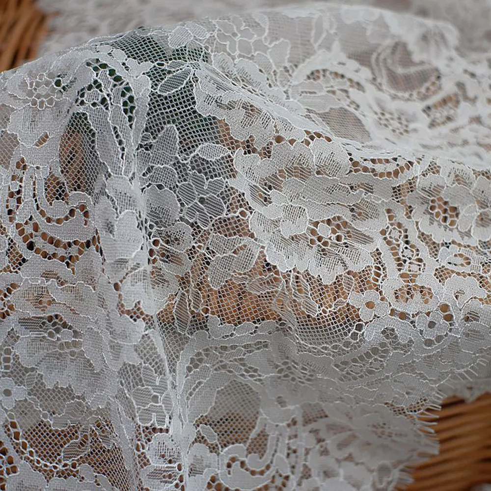 Черная кружевная отделка для ресниц шантильи рукоделие своими руками свадебные