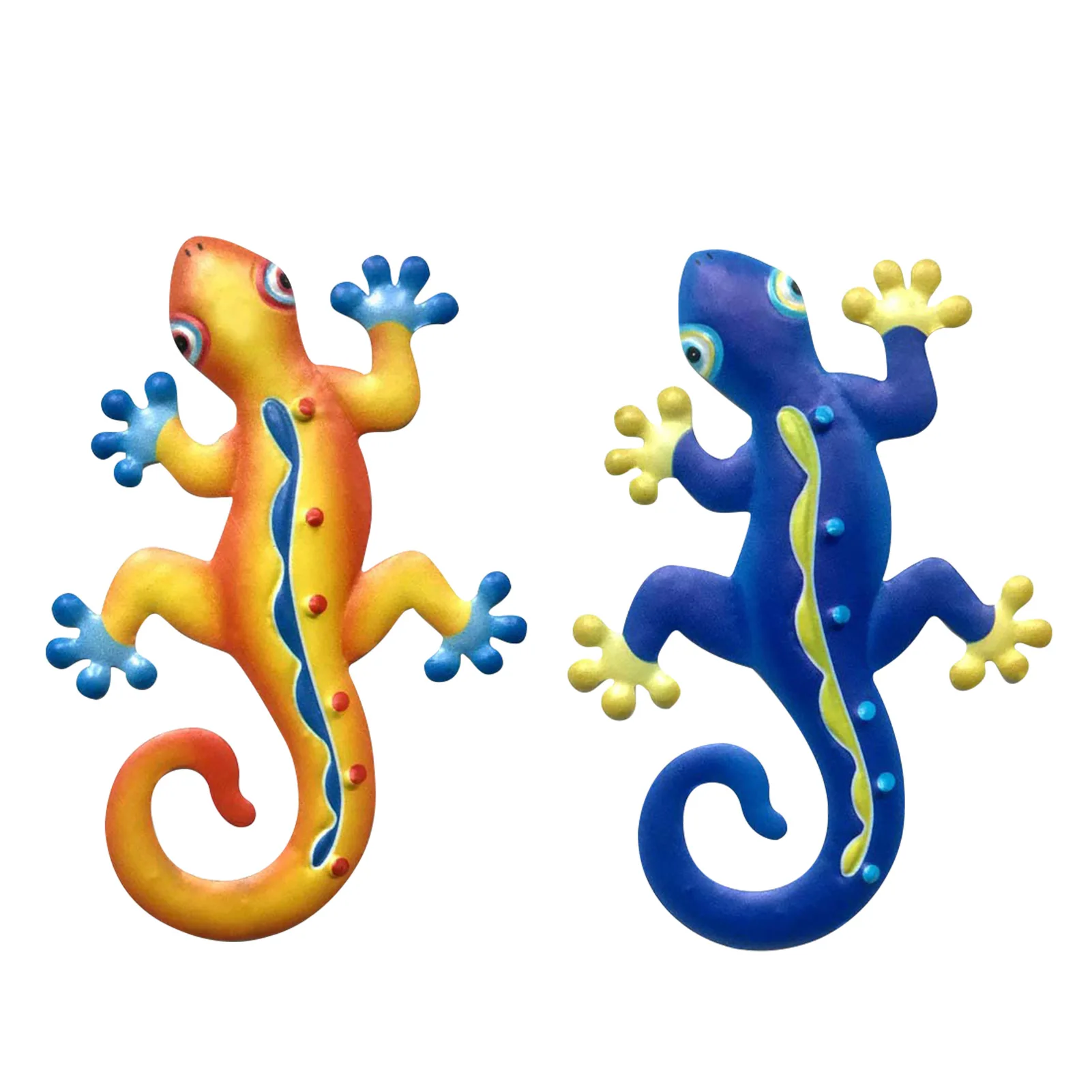 

2 шт., металлическая подвесная Статуэтка Gecko Lawn