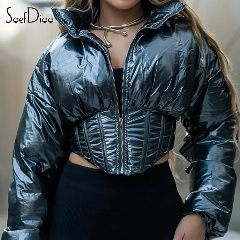 Рисунок 3 - Женская короткая стеганая куртка Soefdioo