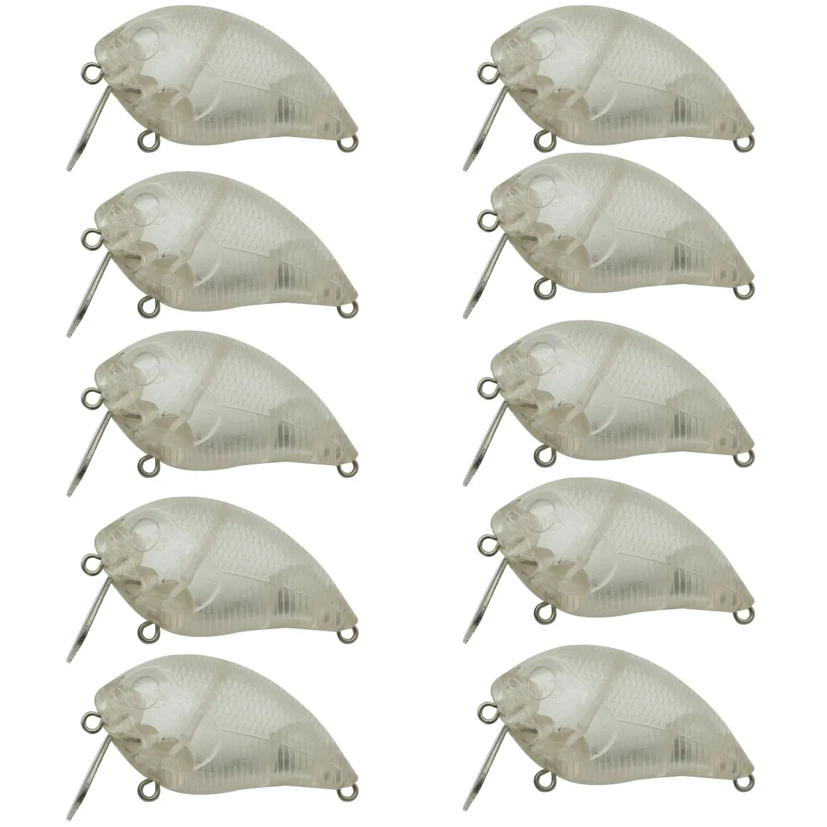 10 шт. Неокрашенная рыболовная приманка 54 мм