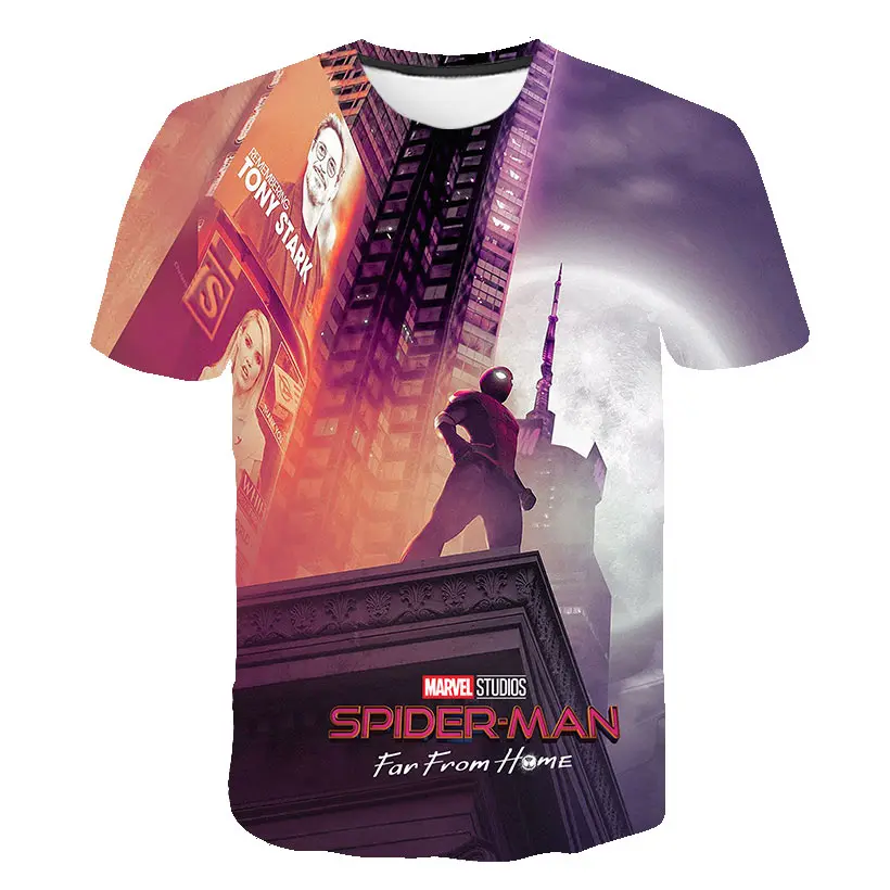 

2022 year Boys Spider-mαn loose T-shirt Short Sleeve Spider Tops Children Summer Print T shirt 4-14 Years Boy Spidermαn T Shirts