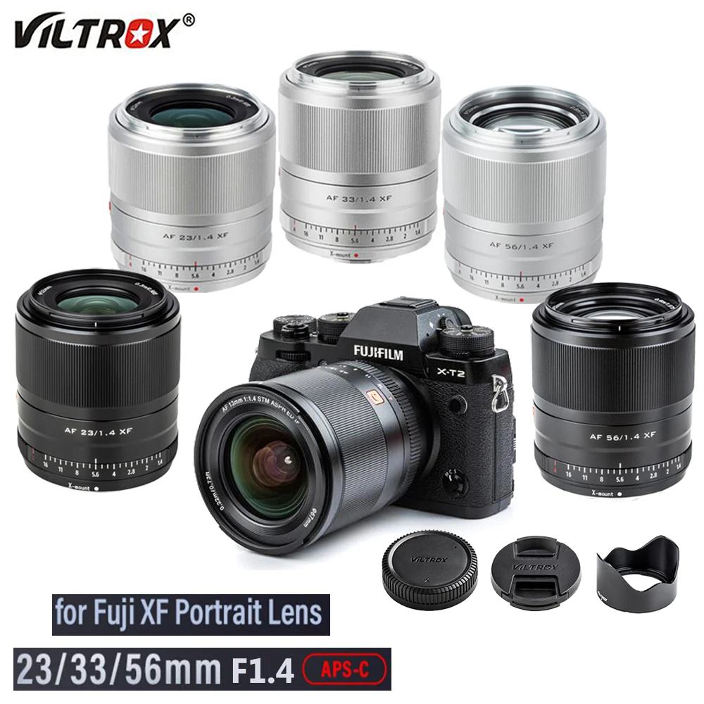 

Viltrox 13MM 23MM 33MM 56MM F1.4 XF Auto Focus Wide Angle Lens for Fujifilm X Camera Fuji X-A7 X-E4 X-T4 X-T3 X-T30 XPRO3 X-T200