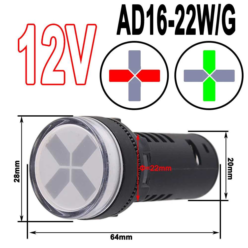 Двухцветный светодиодный индикатор DIANQI  AD16-22SS