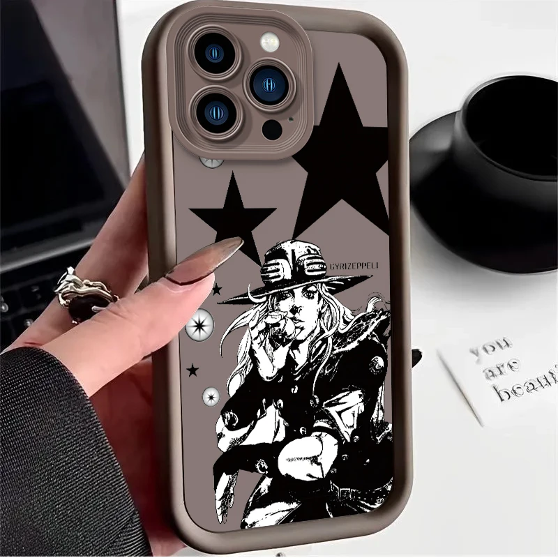 Фото Яркий силиконовый чехол J-JoJo's Bizarre Adventure Vibrant Gyro Zeppeli для iPhone 17 Air 16 E 15 14 Plus 13 12 Mini 11 Pro Max №4