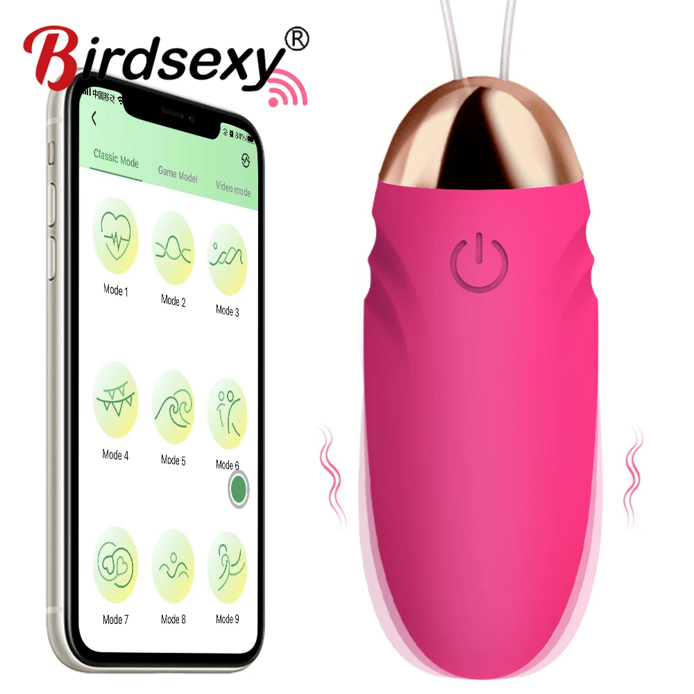 Приложение Беспроводной вибратор-яйцо с дистанционным управлением массажер для