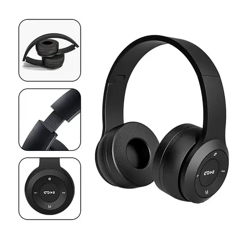 Стерео P47 гарнитура 5,0 Bluetooth гарнитура складная серия Беспроводная Спортивная игровая гарнитура для HuaWei XiaoMi