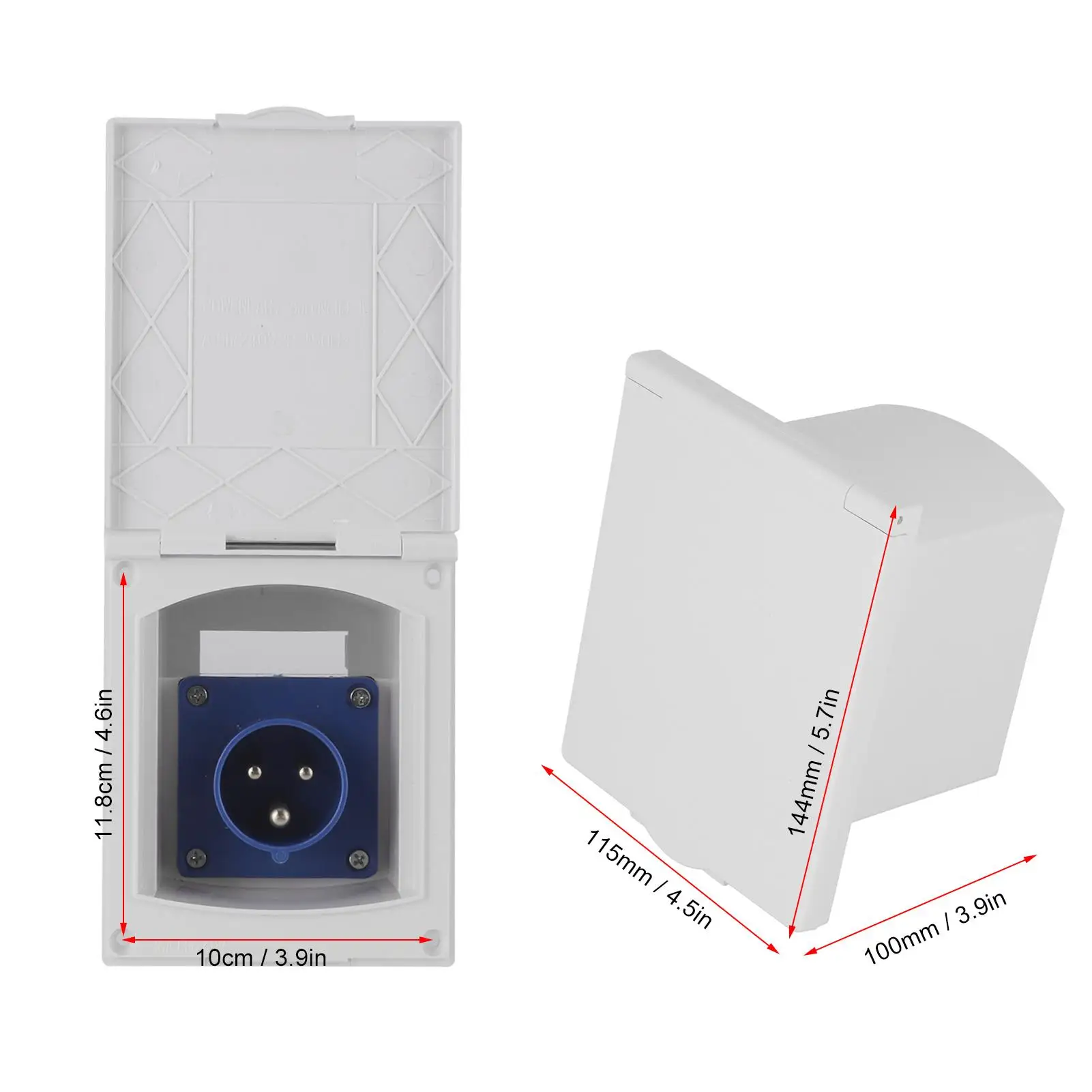 Водонепроницаемый внешний 3-контактный разъем с розеткой для автофургона