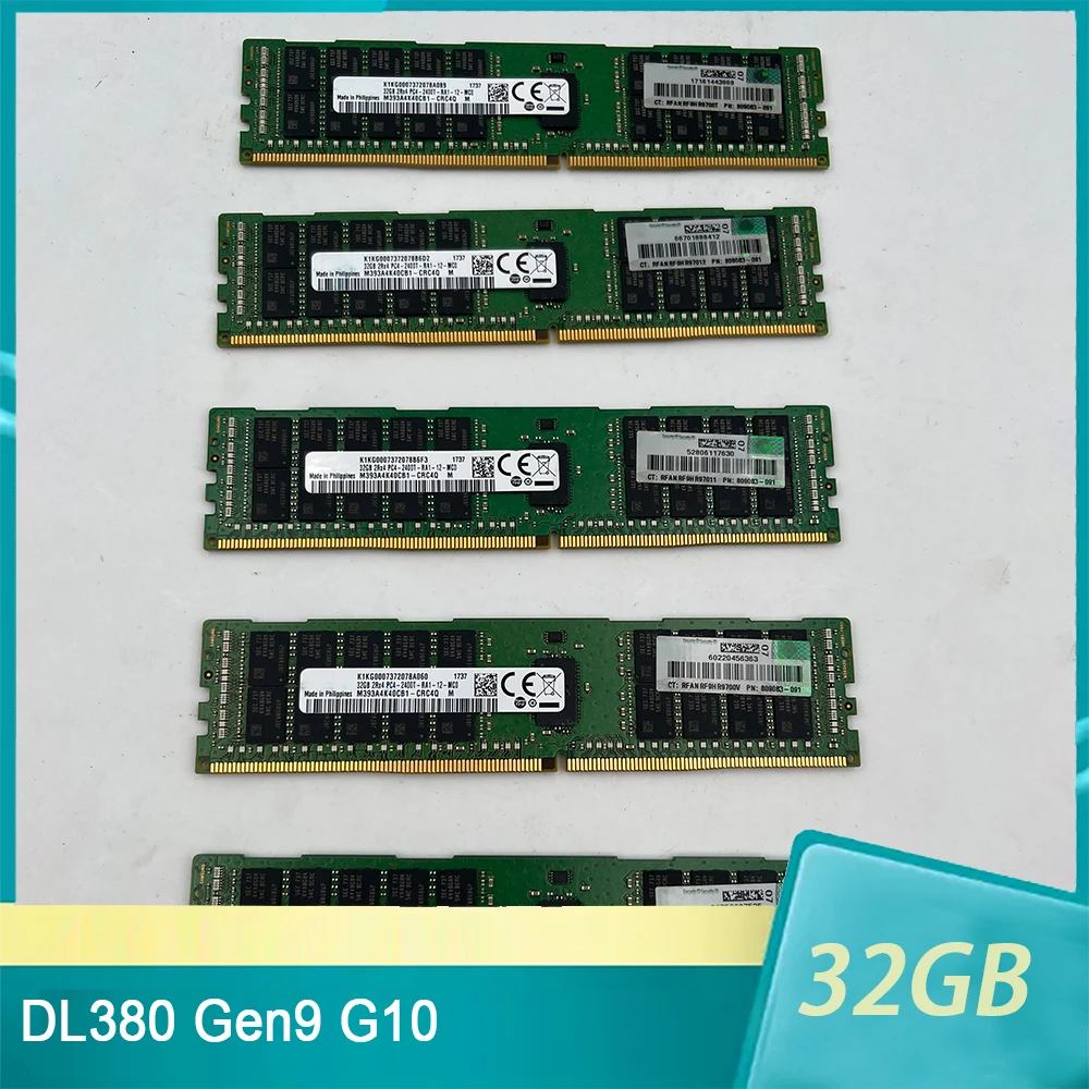 

For HP RAM DL380 Gen9 G10 809083-091 805351-B21 819412-001 DDR4 32GB 2400T ECC REG 2RX4 PC4-2400T RDIMM Server Memory