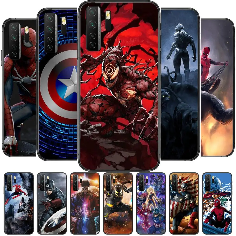 

marvel superheroes Black Soft Cover The Pooh For Huawei Nova 8 7 6 SE 5T 7i 5i 5Z 5 4 4E 3 3i 3E 2i Pro Phone Case cases