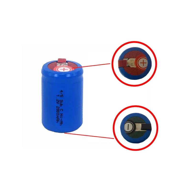 Аккумулятор Ni-Mh 4/5 SC Sub C Hoge Ontlading 1 2 В 2800 мАч