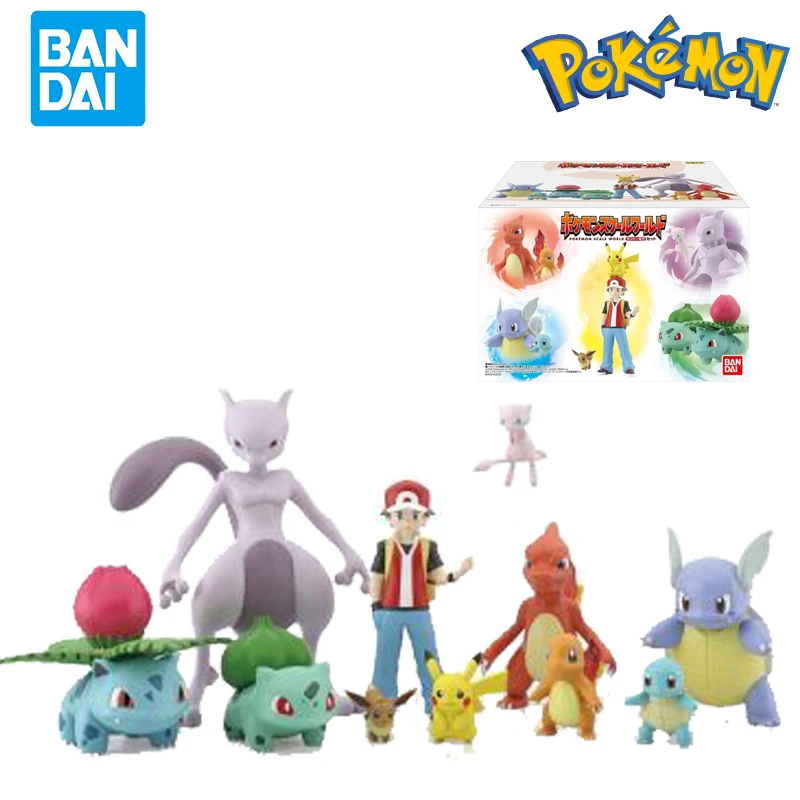 Оригинальные фигурки Bandai POKEMON Scale World Kanto Area Ash Ketchum чармандер Сквиртл Бульбазавр