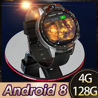 lzakmr 4g netcom z32 1 6 screen android 8 smart watch men adult changeable watchband wifi sim 128g smartwatch for ios huawei