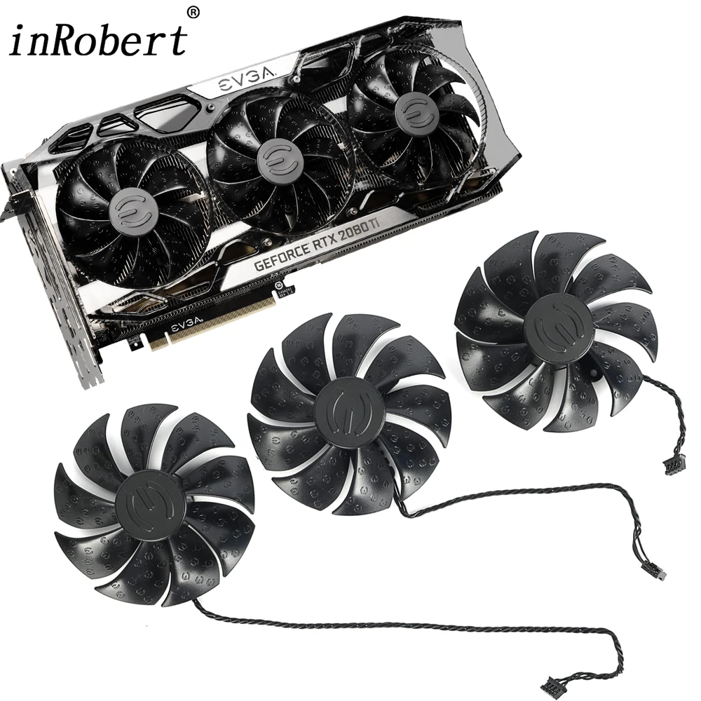 Substituição do Ventilador Refrigerador para Evga Rtx 2080 ti Ftw3 Ultra 2070 Super Rtx2080 Gráficos Placa de Vídeo Ventiladores Refrigeração Novo 87 mm Pld09220s12h