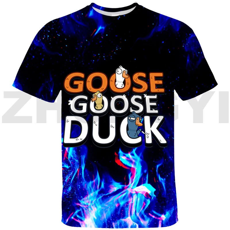 

Mens Game Goose Goose Duck 3D T-shirt Summer Casual Short Tees Tops O-Neck Children Cartoon Streetwear Fashion Hip Hop T Shirts
