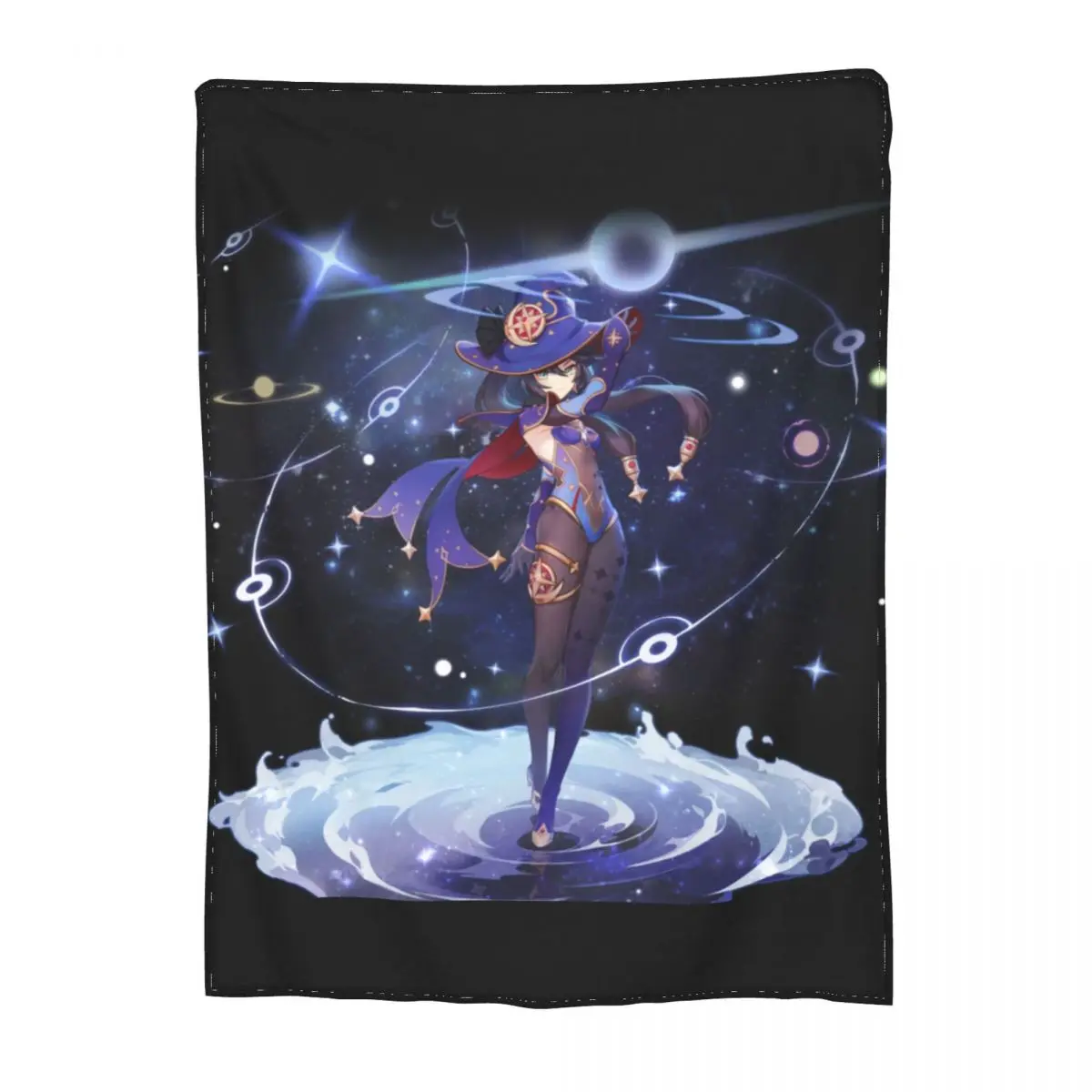 

Mona Genshin Impact Blanket Wanderlust For Sleeping Customize Throw Blanket Fleeze On the Bed Blankets