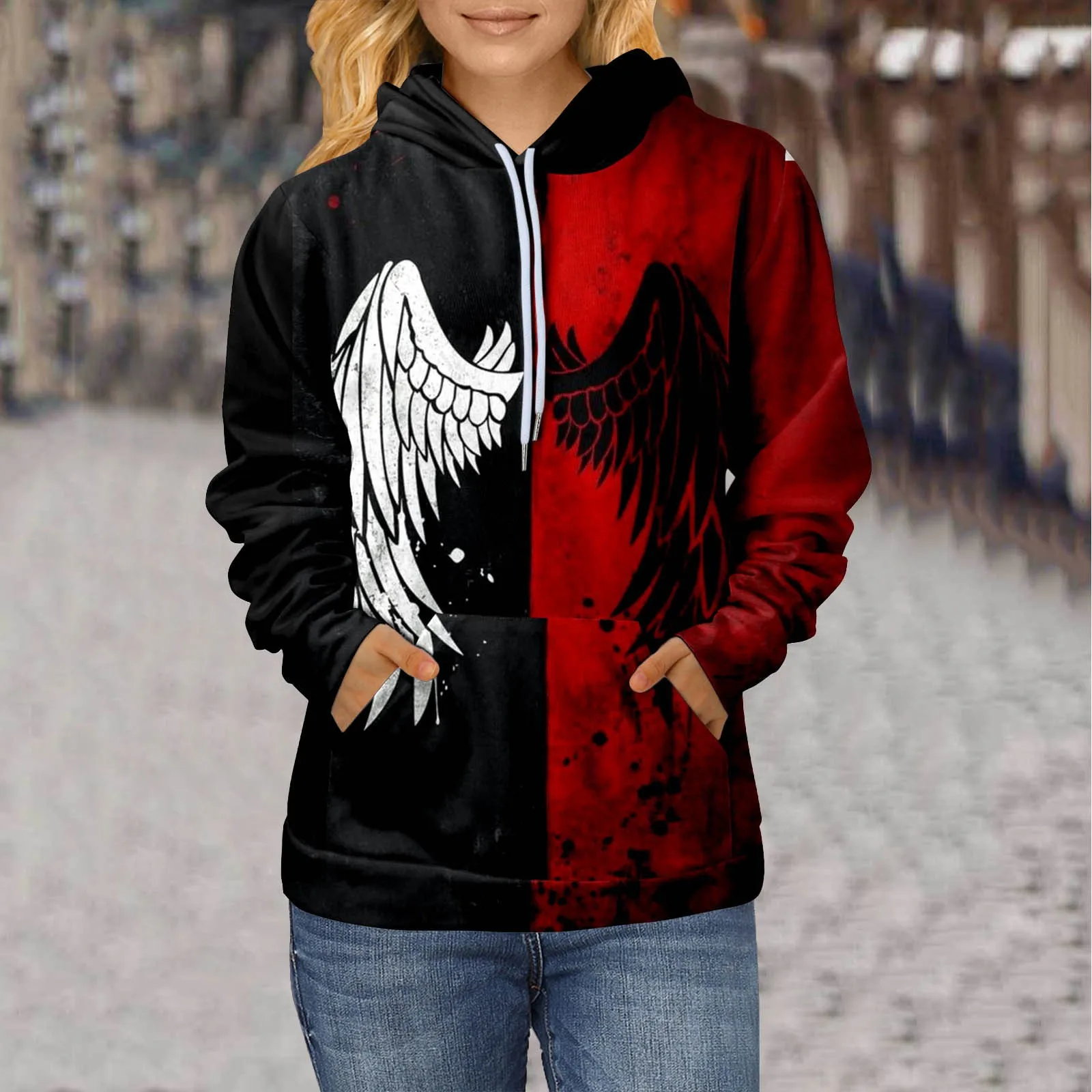 

Женский пуловер, хлопковая рубашка, Женская толстовка с длинным рукавом, футболка с карманами, Модный повседневный пуловер, толстовки, Женс...