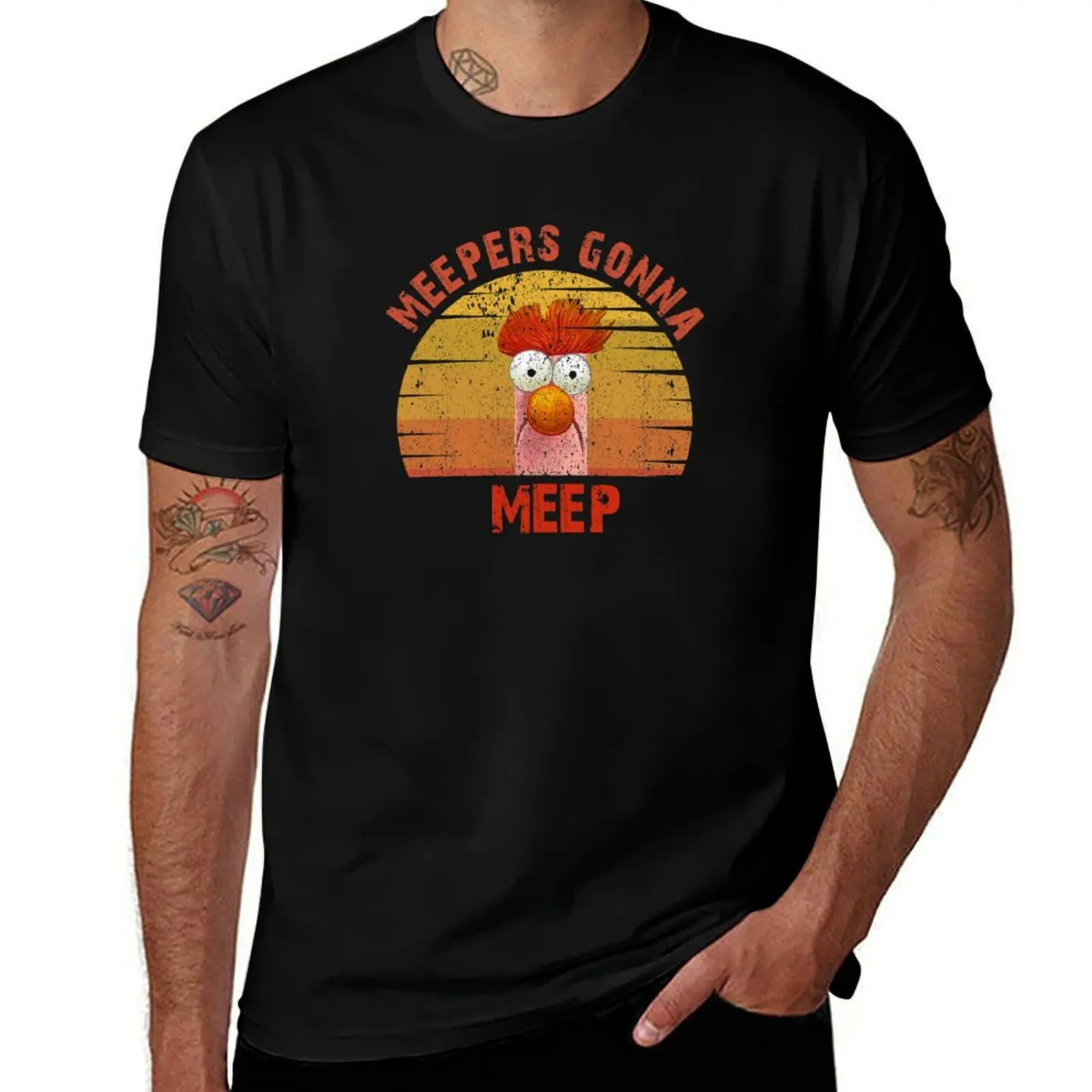 Футболка Muppet Show Beaker Meepers Gonna Meep летняя одежда в стиле аниме мужская футболка с