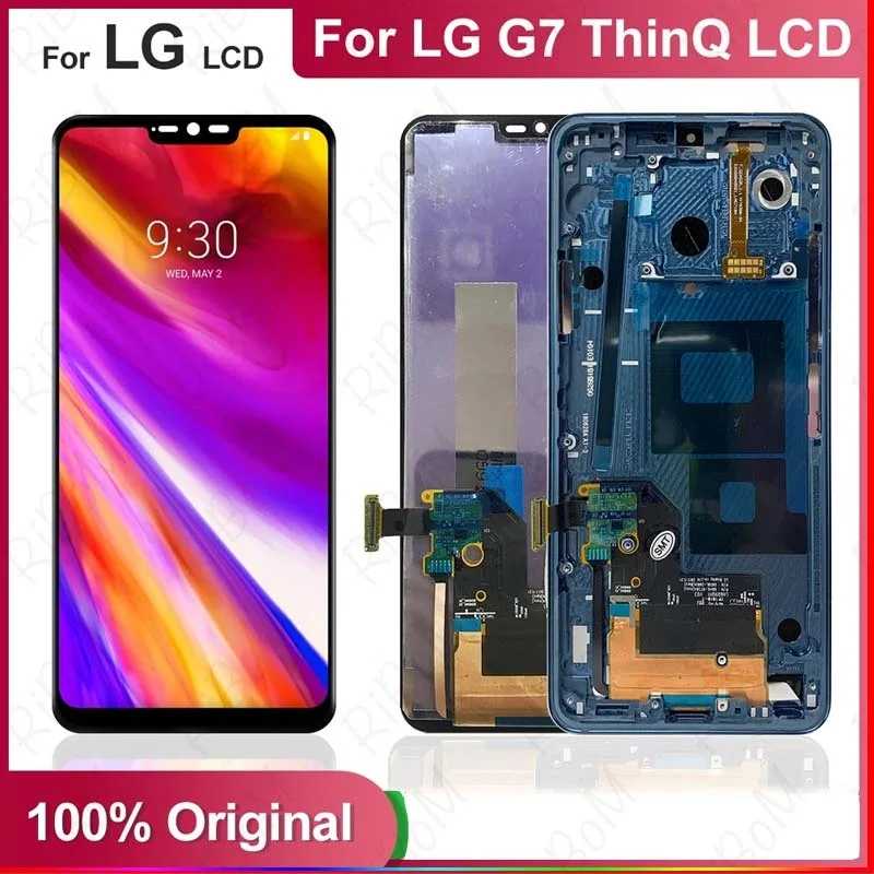 

Новый ЖК-дисплей для LG G7 G710EM G710PM кодирующий преобразователь сенсорного экрана в сборе G710 G710TM G710N 6,1 дюймов