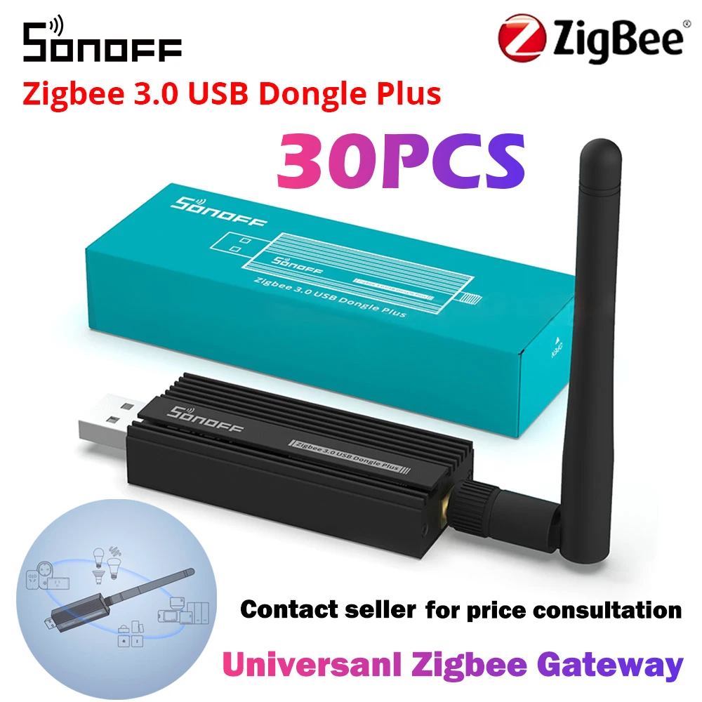 

SONOFF ZB Dongle-P Zigbee 3,0 USB Dongle Plus смарт-анализатор шлюза Zigbee 2MQTT USB-интерфейс для захвата с антенной