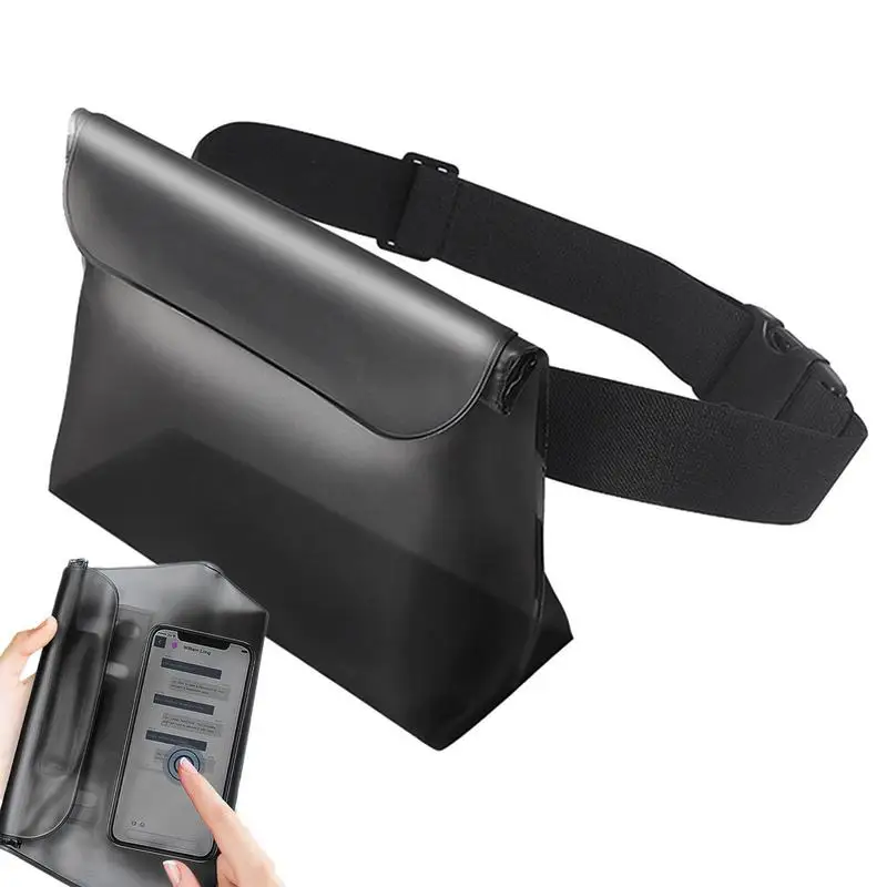 

Waterproof Fanny Bag Clear Phone Fanny Pack Beach Pouch With Adjustable Waist Strap Screen Touchable Dry Bag For Keep Phone Dry