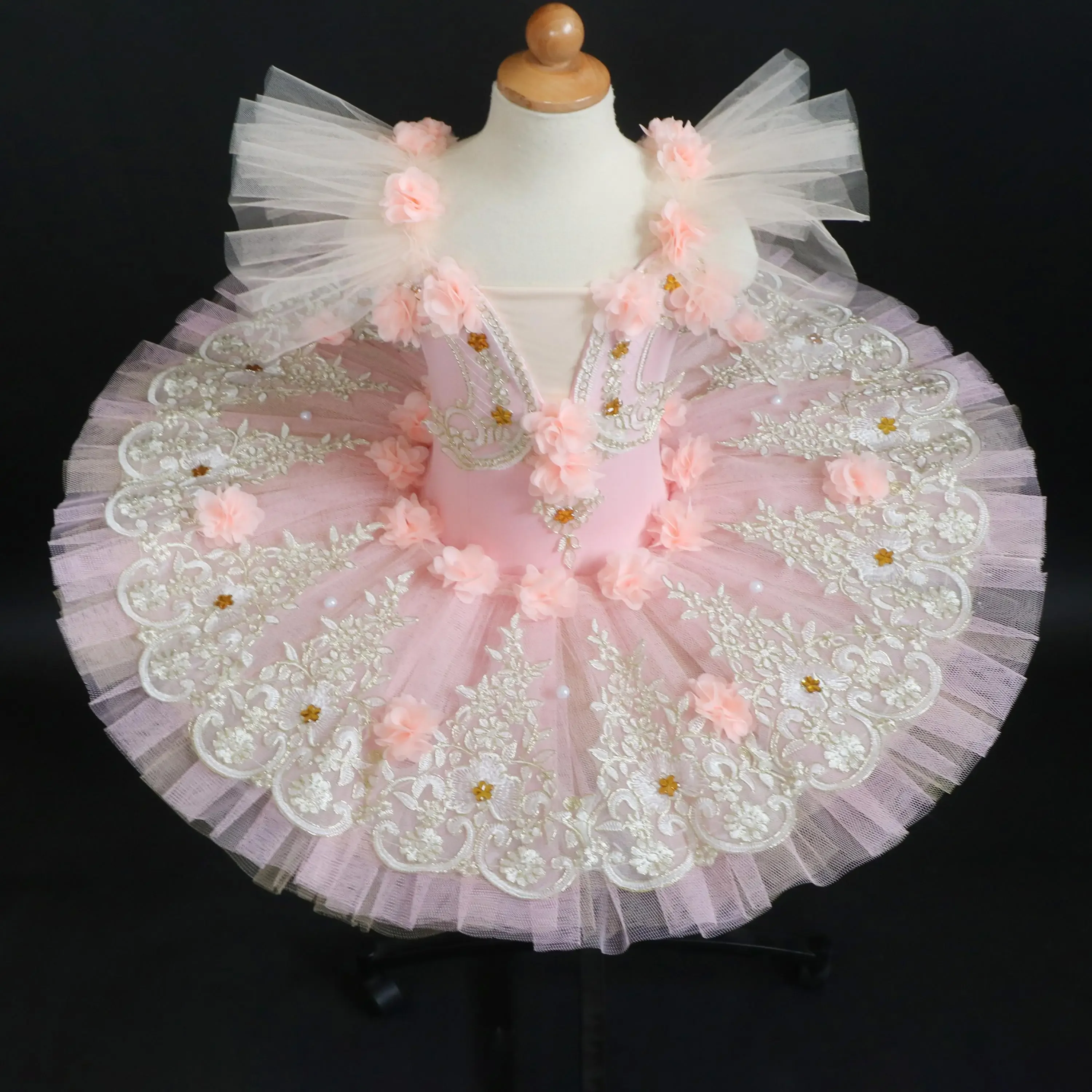 

Peach Pink Professional Ballet Tutu For Kids Adulto Pancake Tutu Women Ballerina Dress Swan Dance Costumes Ballet Dress Girls