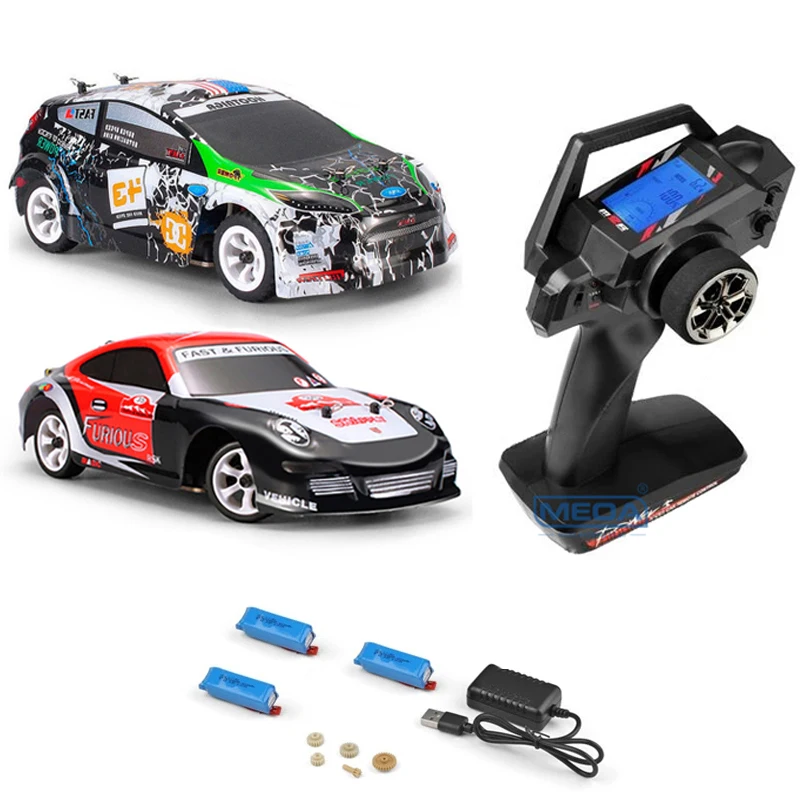 Wltoys K989 K969 284131 4WD 1/28 With Upgrade LCD Remote Control High Speed Racing Mosquito 2.4GHz Off-Road RTR Rally Drift Car
