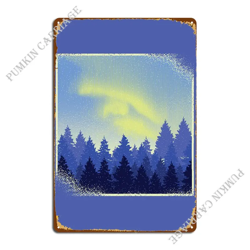 

Металлический знак Forest North Lights, дизайн клуба, бара, Настенный декор, дизайн клуба, жестяной плакат