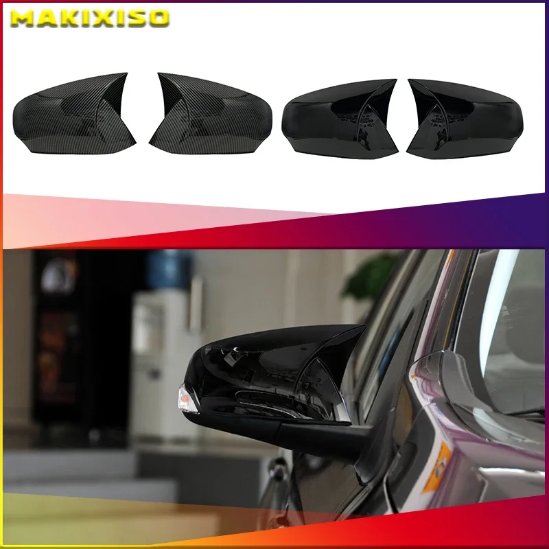 2 шт. зеркальные крышки чехол заднего вида черный глянец для Renault Fluance için 2010-2016