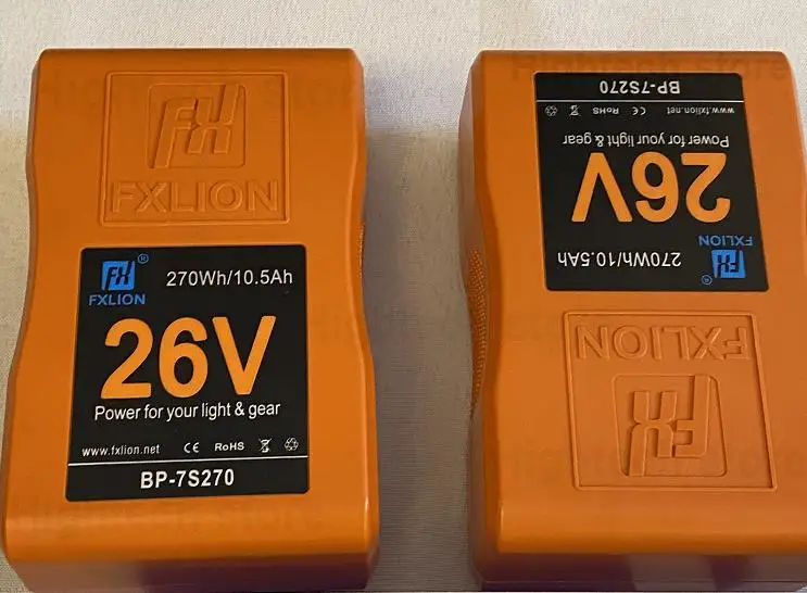 Литиевая батарея с V-образным креплением FXLION BP-7S230 26 в/230 Втч выход D-tap в