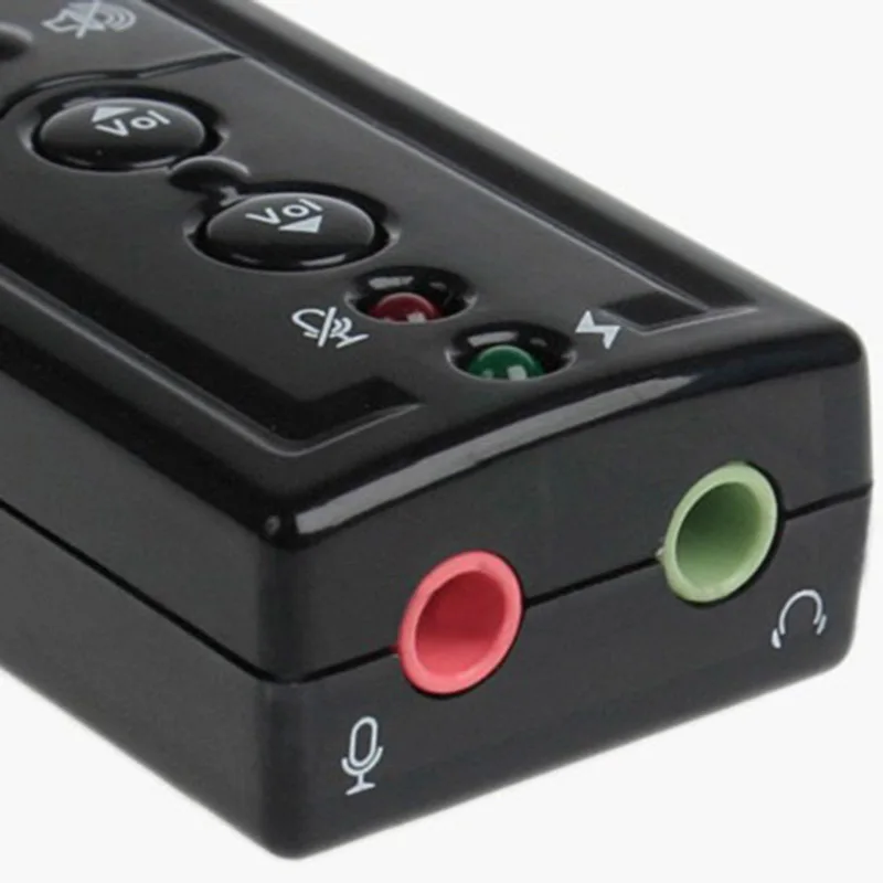 3D внешний 7.1-канальный USB аудио звуковая карта микрофонный адаптер динамик разъем