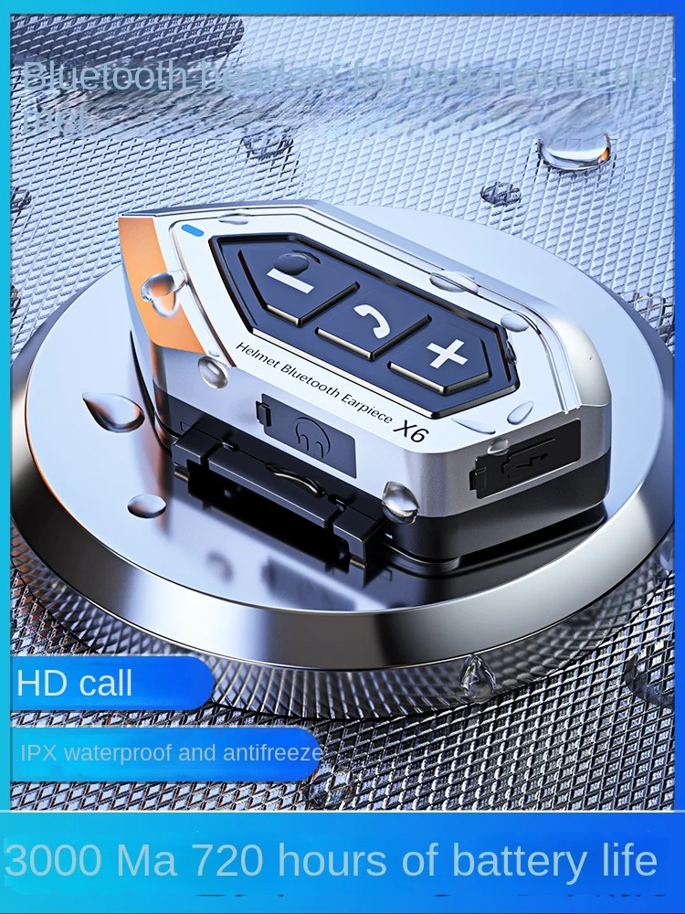 

X6 Takeaway Riding Helmet Bluetooth Headset Motorcycle Full Helmet Half Helmet Waterproof Wireless Music Ultra Long Endurance