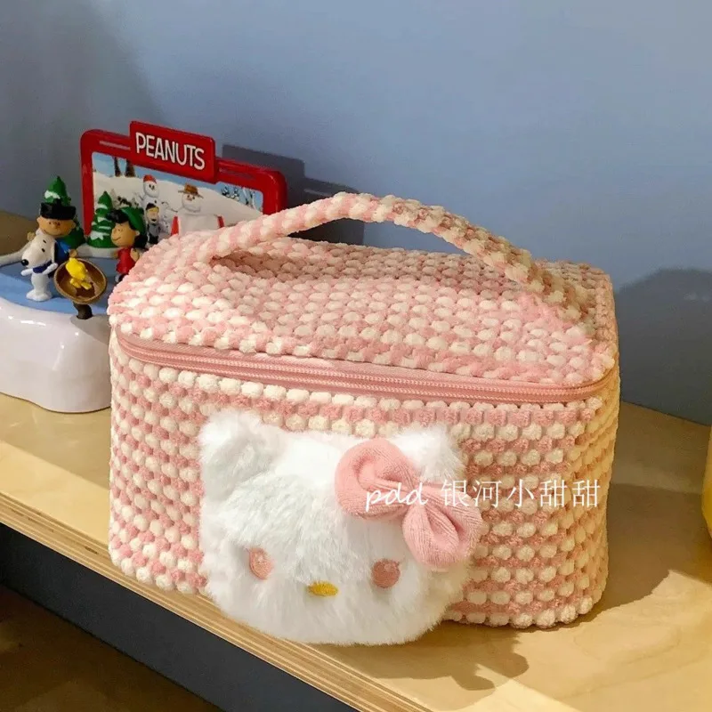 Милая косметичка Hello Kitty органайзер для хранения косметики розовый с рисунком