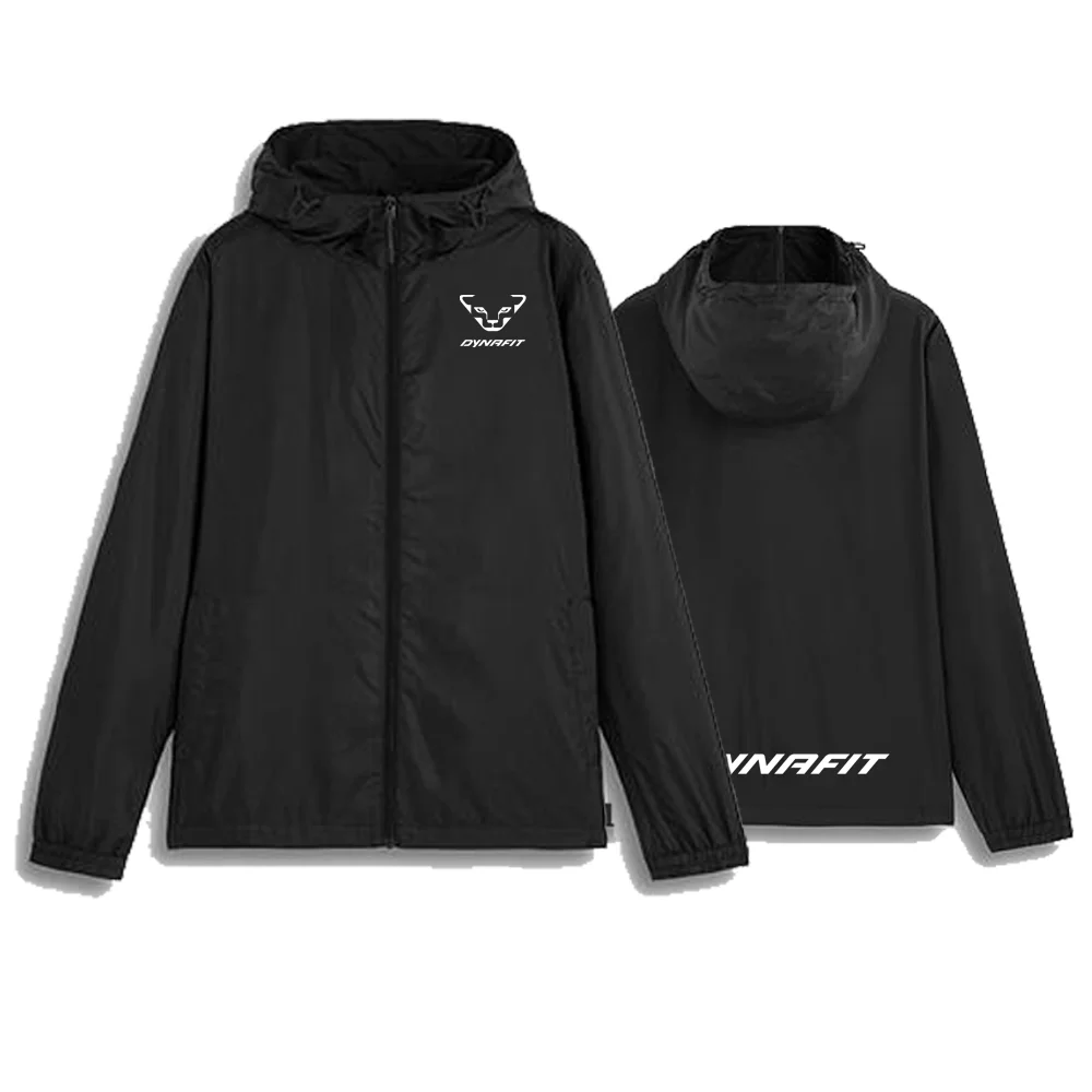 

Spring and Autumn Men's Jacket Sports Brand Coat Top with Hat Thin Polyester Fiber Comfortable Casual Wear