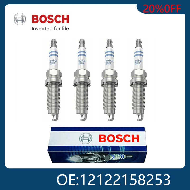 

BOSCH Original Genuine 4pcs Platinum Spark Plugs Car Removal Tool Auto Parts For BMW Saab Subaru Vauxhall 0242236510 12122158253