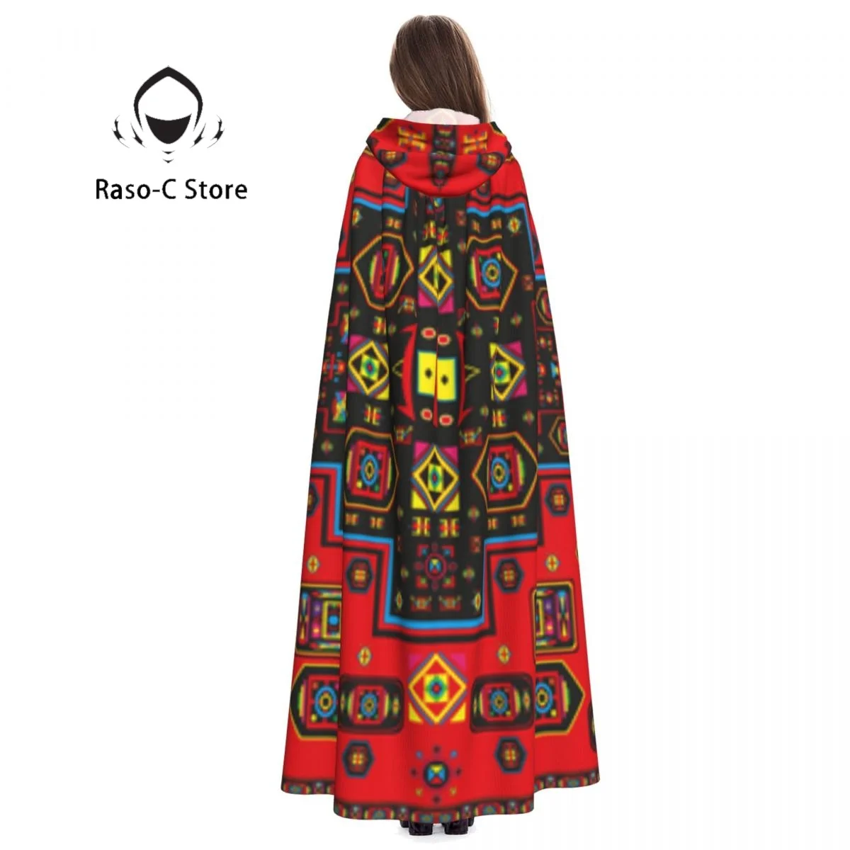 Унисекс ведьма реверсивная накидка с капюшоном для взрослых вампиров