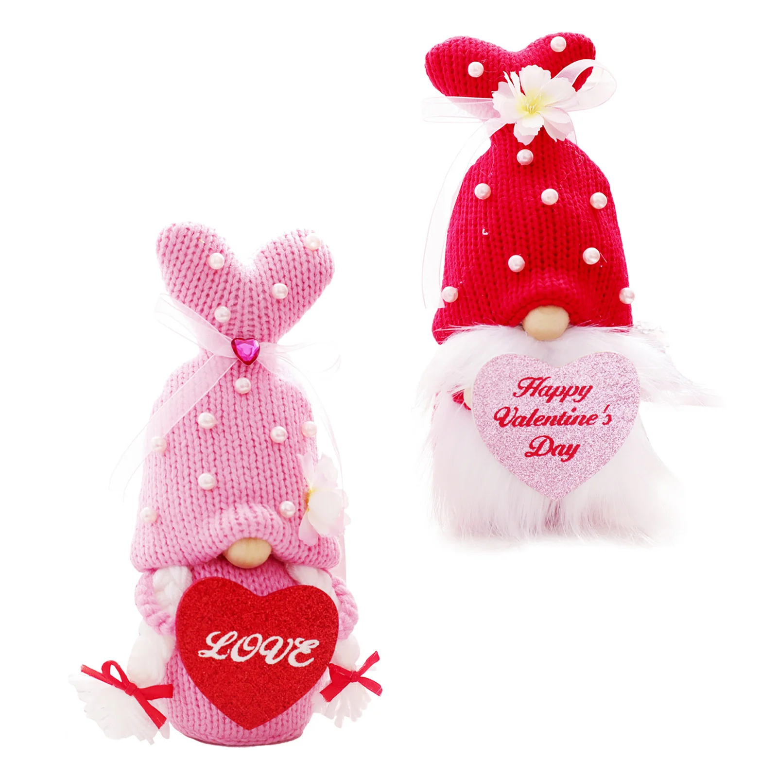 

Плюшевые гномы на День святого Валентина, украшения для дома, украшения для стола