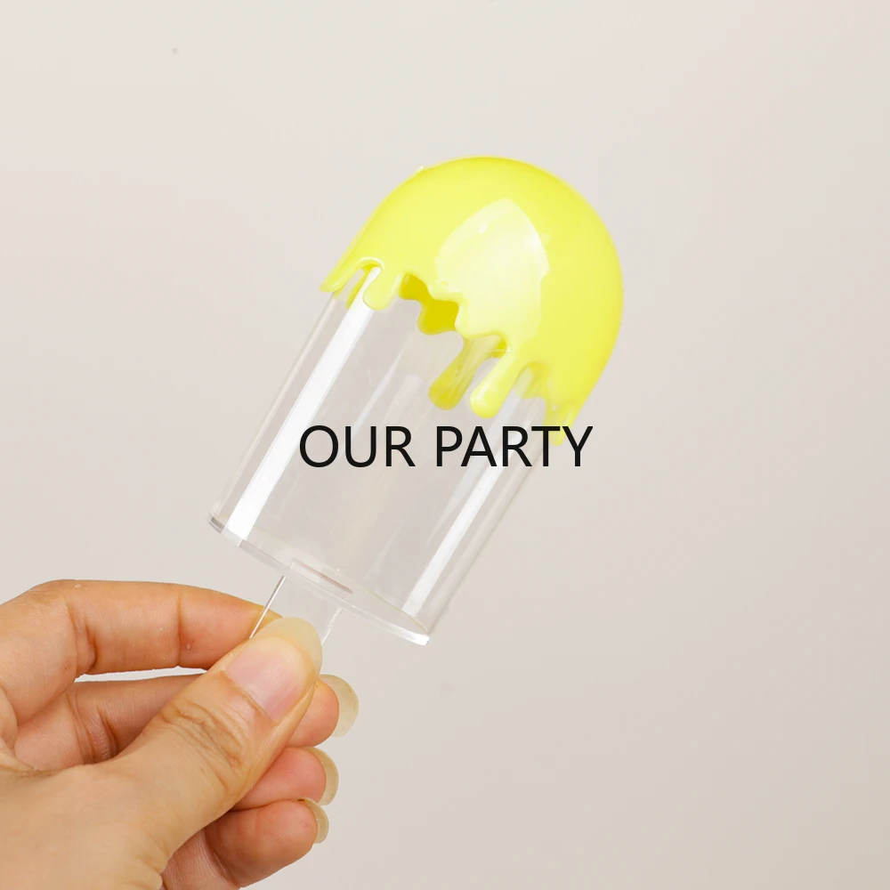 

Пластиковые коробки для конфет в форме мороженого, 5 шт.