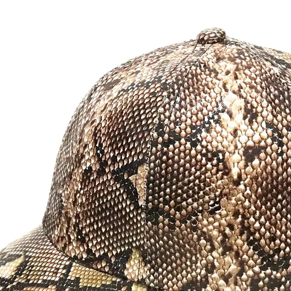 Высококачественные дышащие солнцезащитные козырьки со змеиным принтом