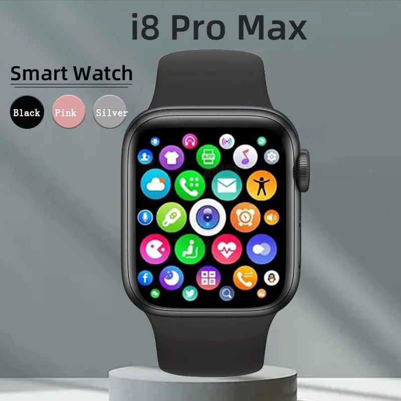 I8 Pro Max Original Smart Watch Series 8 Phone Call Custom Watch Face Sport Waterproof Women Man Wireless Charging Smart Watch