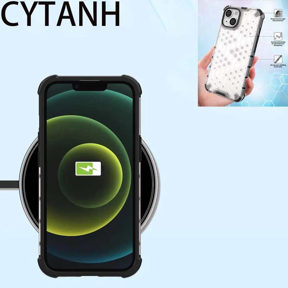 

Case For Huawei Honor Mate Nova X6 X8 X9A X40 50Z Y61 P60 ART 10 40 50 80 SE PRO PLUS 4G 5G Honeycomb Clear Shockproof Cover