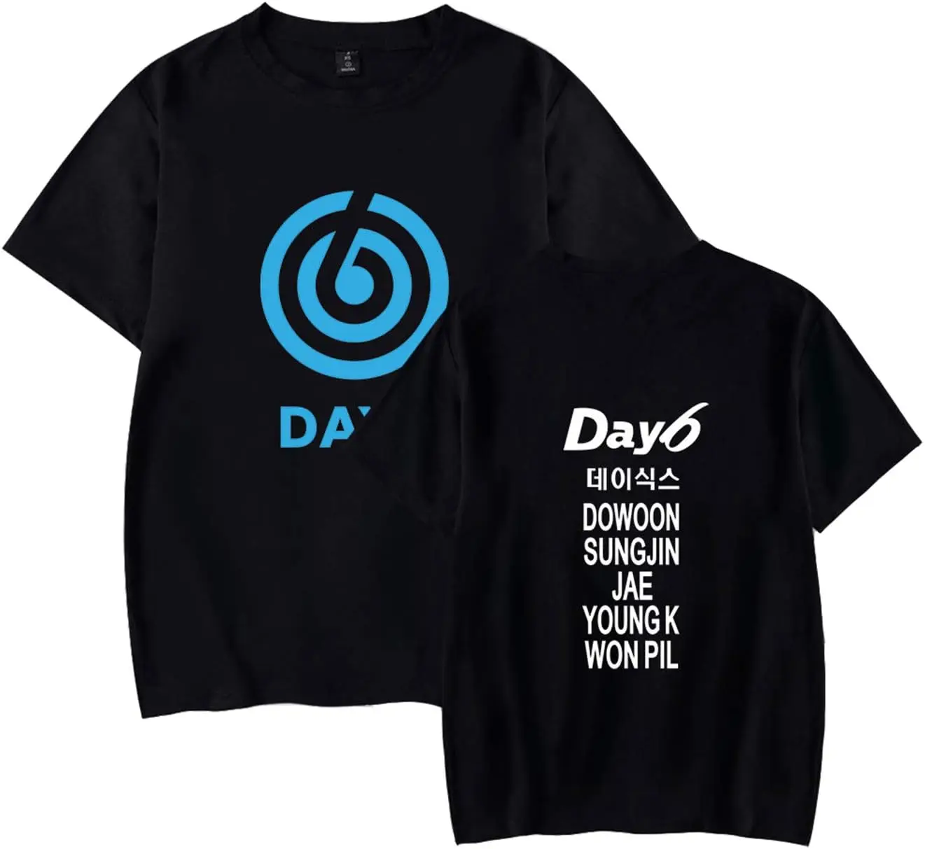Xkpopfans Kpop Day6 T-ShirtsTour Gravity Support Tshirts Dowoon Youngk Wonpil Tee Shirt