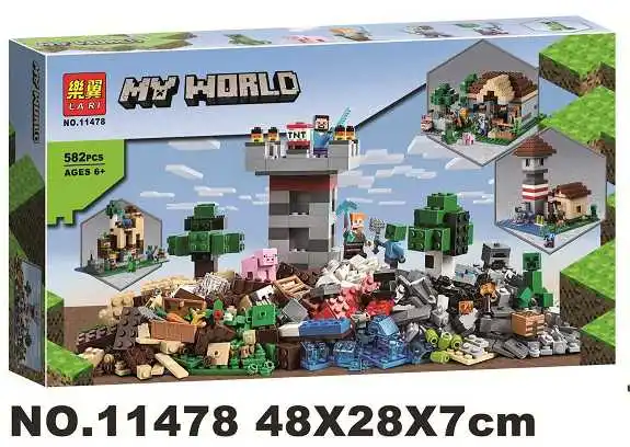 

582pcs Compatible 21161 myworld the crafting box 3.0 building blocks 5 Toy