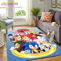 sonic rug cartoon carpets anime carpet living room tea table mats bedroom rug washable floor mats household area mat gift