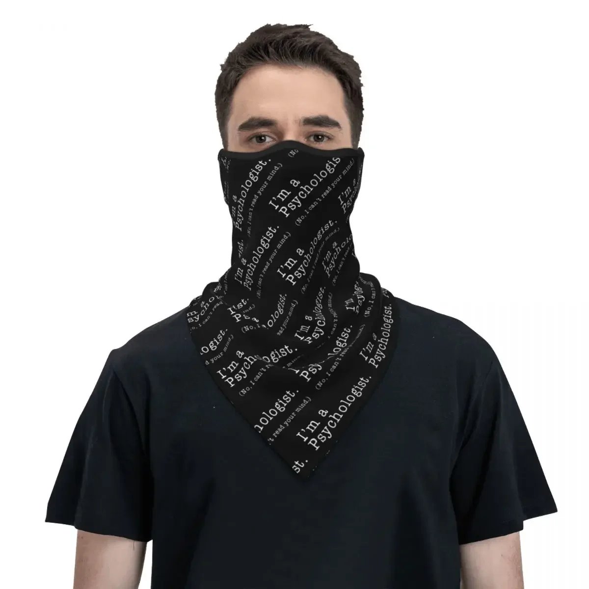 

I'm A Psychologist No I Can't Read Your Mind Bandana Neck Winter Neck Warmer Windproof Wrap Scarf School Psychologist Face Mask
