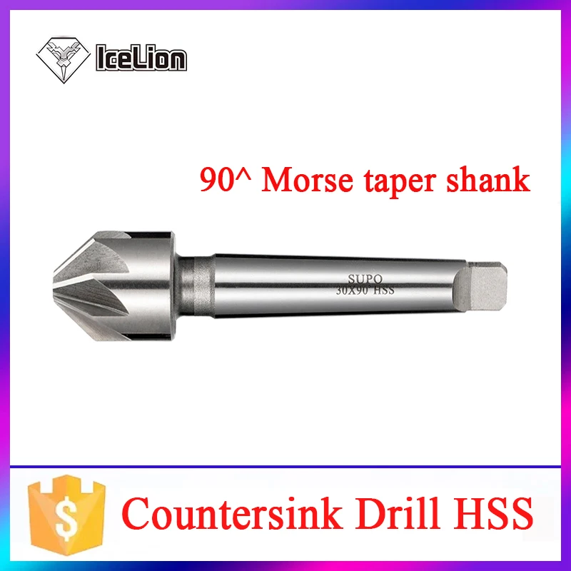 

1PCS 6mm-50mm120 Degree HSS Chamfer Countersink Cutter Chamfering Drilling Mill Cutting Tool(10/16/20/32/25//30/40/50mm)