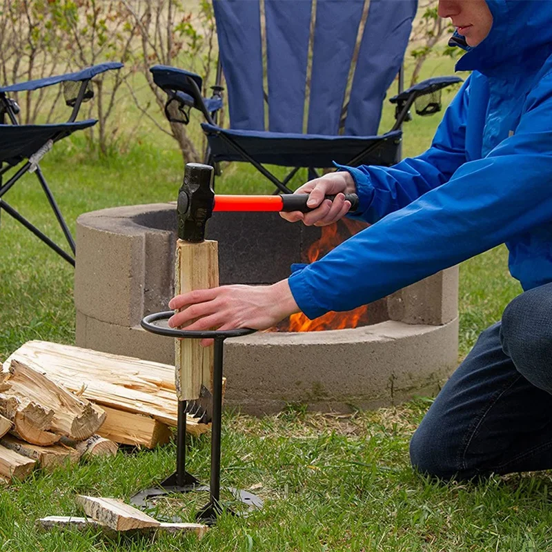 

1 шт. для нового обогрева, ручной дистрибьютор дров, клиновидный Топор Ручной работы, чугунный разделитель дров Kindling