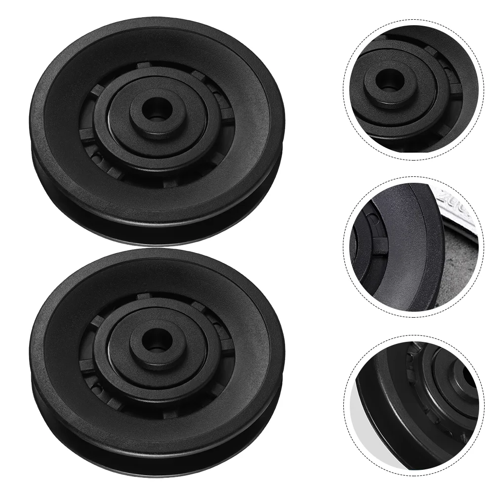 

Wearproof Abration Bearing Pulley Wheel: Guide Pulley Rolling Bearing 2Pcs for Cable Machine Gym Part Garage Door